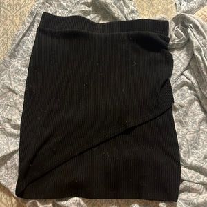 Forever 21 bodycon black knit skirt